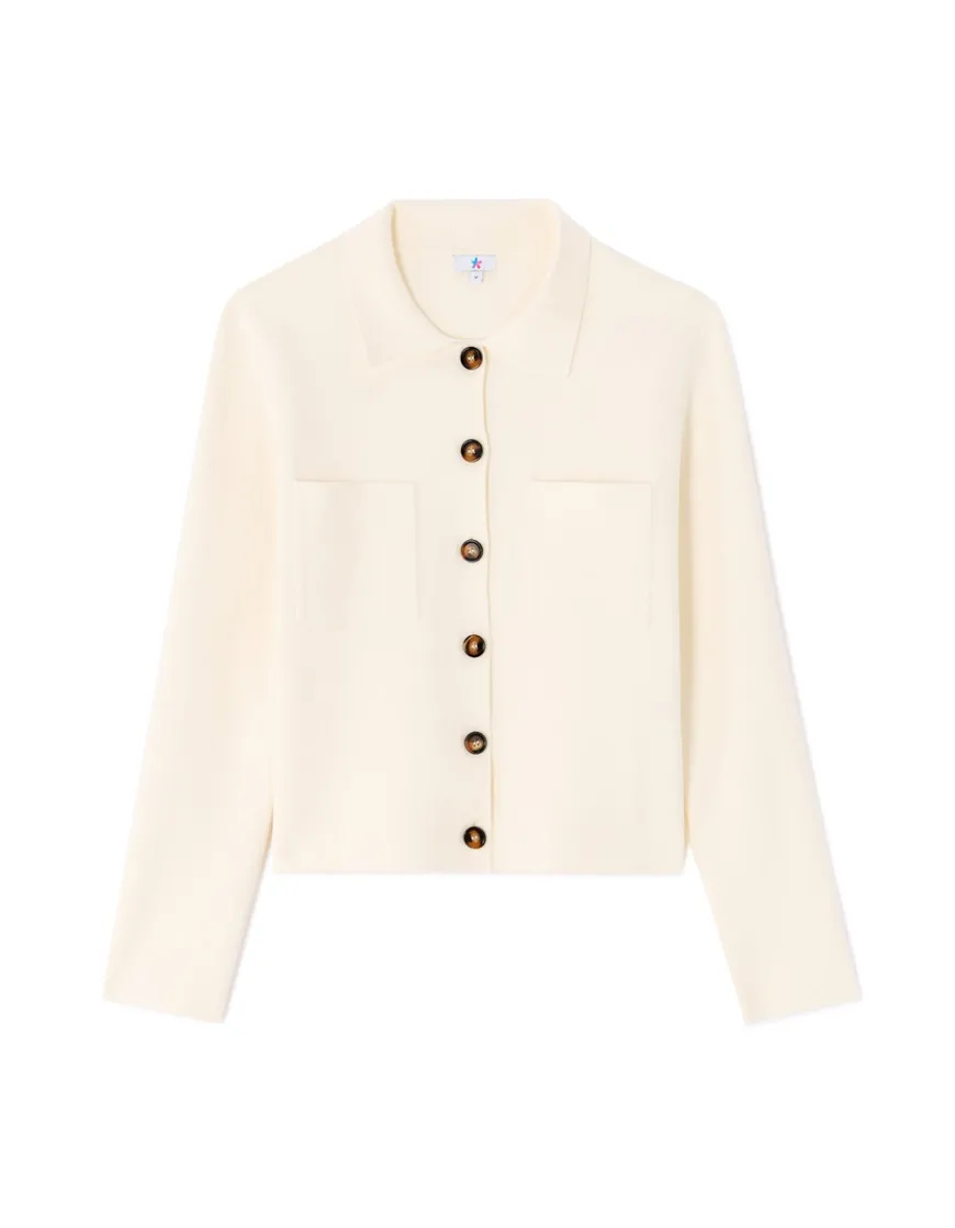 Celio Gilet en maille compacte - écru^Femme Les Essentiels Aux Meilleurs Prix|Gilets & Cardigans