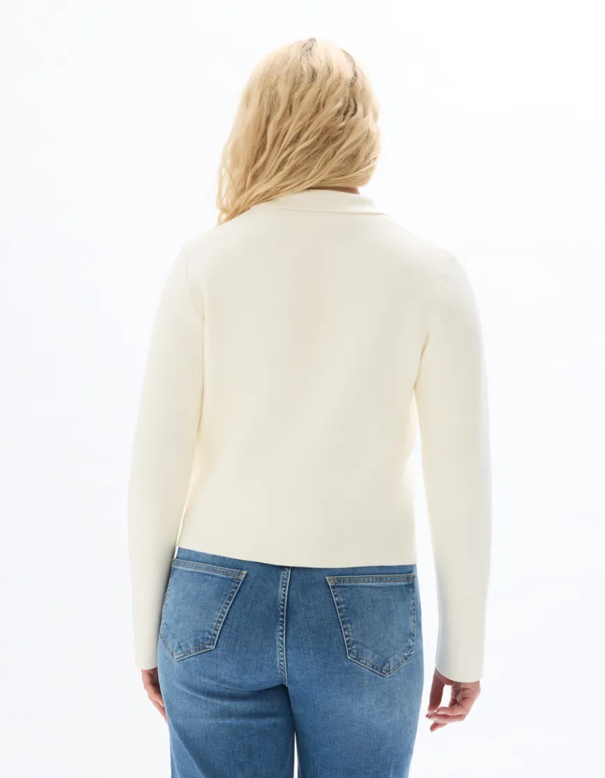 Celio Gilet en maille compacte - écru^Femme Les Essentiels Aux Meilleurs Prix|Gilets & Cardigans