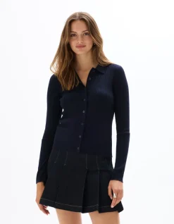 Celio Gilet en maille côtelée -^Femme Gilets & Cardigans