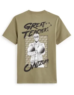 Celio GTO - T-shirt kaki Eikichi Onizuka^Homme T-Shirts|Collabs