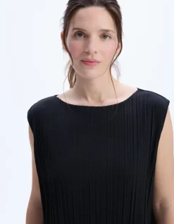 Celio Haut ensemble maille plissée -^Femme Les Essentiels Aux Meilleurs Prix|Les Ensembles