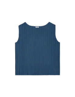 Celio Haut ensemble maille plissée - bleu^Femme T-Shirts & Tops|Les Ensembles