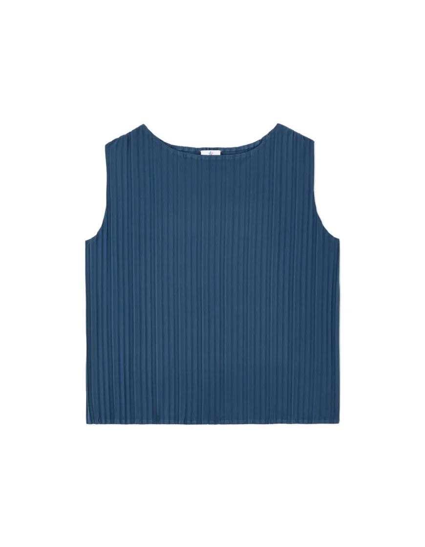 Celio Haut ensemble maille plissée - bleu^Femme T-Shirts & Tops|Les Ensembles