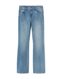 Celio Jean bootcut taille haute - bleu délavé^Femme Les Essentiels Aux Meilleurs Prix|Jeans