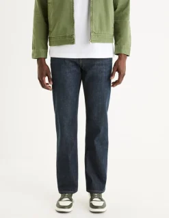 Celio Jean C.5 regular coton stretch 3 longueurs - bleu foncé^Homme Jeans 3 Longueurs|Jeans
