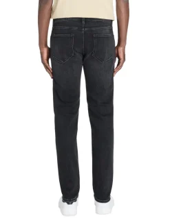 Celio Jean C.25 slim coton stretch 3 longueurs - noir^Homme C.25 / Jeans Slim|Jeans 3 Longueurs