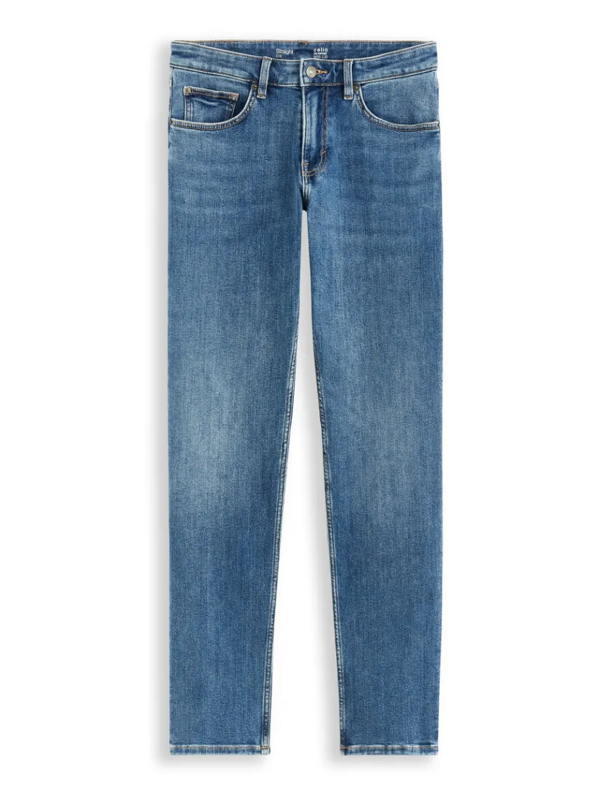 Celio Jean C.15 straight coton stretch 3 longueurs - Bleu^Homme C.15 / Jeans Straight|Jeans 3 Longueurs