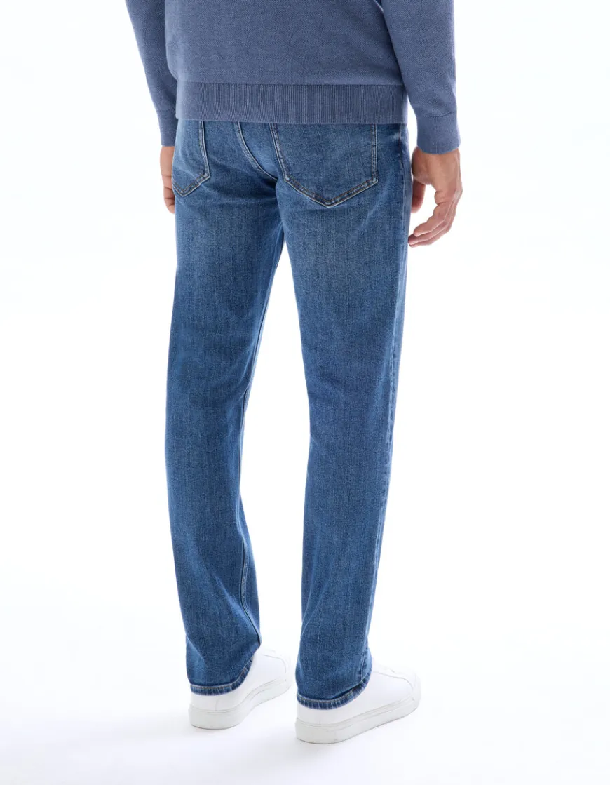 Celio Jean C.15 straight coton stretch 3 longueurs - Bleu^Homme C.15 / Jeans Straight|Jeans 3 Longueurs