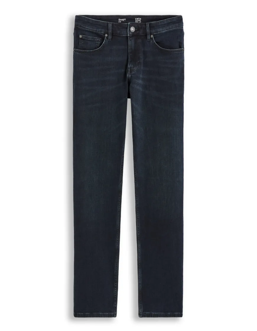 Celio Jean C.15 straight coton stretch 3 longueurs - marine^Homme C.15 / Jeans Straight|Jeans 3 Longueurs