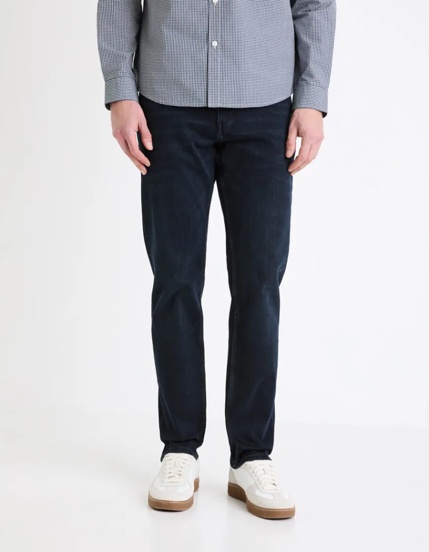Celio Jean C.15 straight coton stretch 3 longueurs - marine^Homme C.15 / Jeans Straight|Jeans 3 Longueurs