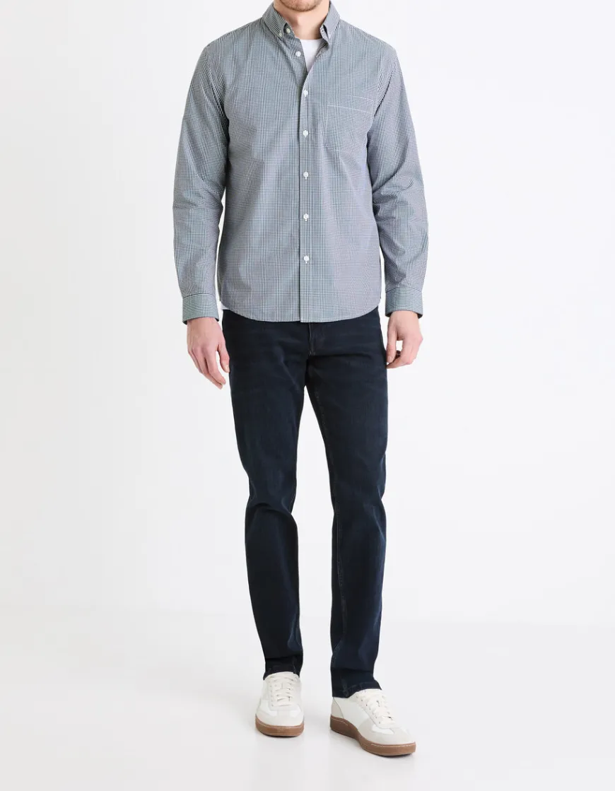 Celio Jean C.15 straight coton stretch 3 longueurs - marine^Homme C.15 / Jeans Straight|Jeans 3 Longueurs
