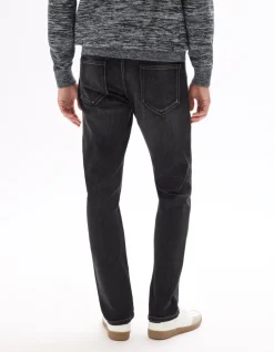 Celio Jean C.15 straight stretch maille 3 longueurs - noir^Homme C.15 / Jeans Straight|Jeans 3 Longueurs