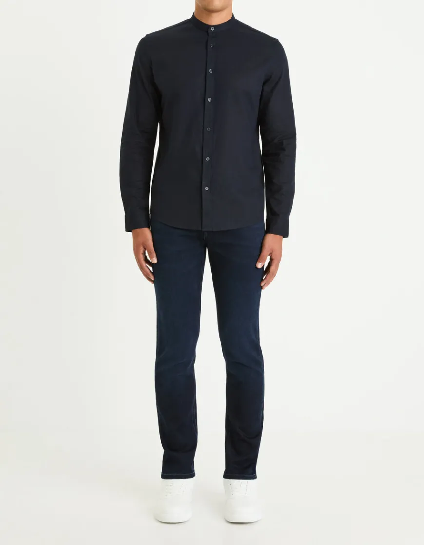 Celio Jean C.15 straight stretch maille 3 longueur - marine^Homme C.15 / Jeans Straight|Jeans 3 Longueurs