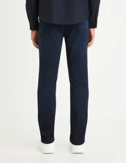 Celio Jean C.15 straight stretch maille 3 longueur - marine^Homme C.15 / Jeans Straight|Jeans 3 Longueurs