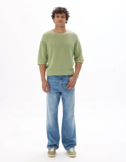 Celio Jean coupe flare 100% coton - bleu clair^Homme Jeans