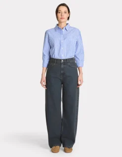 Celio Jean large - bleu foncé^Femme Les Meilleures Ventes|Jeans