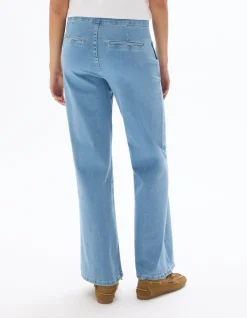 Celio Jean large avec boutons en corne - denim^Femme Jeans