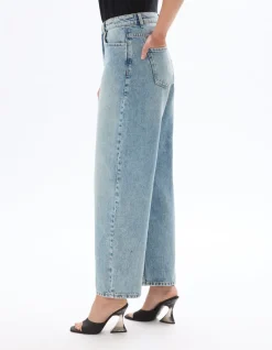 Celio Jean large délavé - bleu^Femme Jeans
