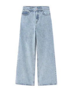 Celio Jean large délavé - bleu clair^Femme Jeans