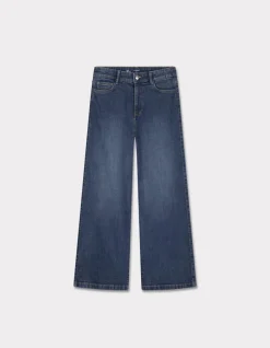Celio Jean large longeur cheville - bleu^Femme Les Essentiels Aux Meilleurs Prix|Jeans