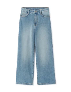 Celio Jean large longeur cheville - bleu foncé^Femme Les Essentiels Aux Meilleurs Prix|Jeans