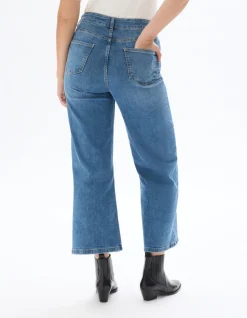 Celio Jean large longeur cheville - bleu foncé^Femme Les Essentiels Aux Meilleurs Prix|Jeans