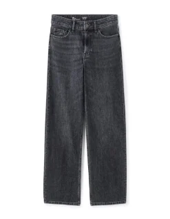 Celio Jean large taille haute 3 longueurs - gris^Femme Jeans