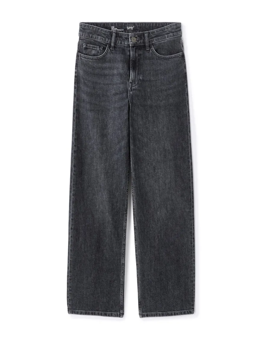 Celio Jean large taille haute 3 longueurs - gris^Femme Jeans