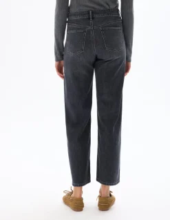 Celio Jean large taille haute 3 longueurs - gris^Femme Jeans