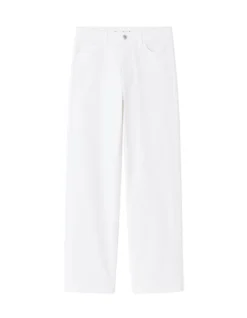 Celio Jean large taille haute 3 longueurs - écru^Femme Jeans
