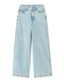 Celio Jean large taille haute - bleu clair^Femme Les Meilleures Ventes|Jeans