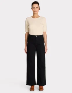 Celio Jean large taille haute noir - noir^Femme Jeans
