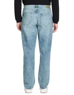 Celio Jean loose 100% coton - bleu clair^Homme Jeans Loose|Jeans