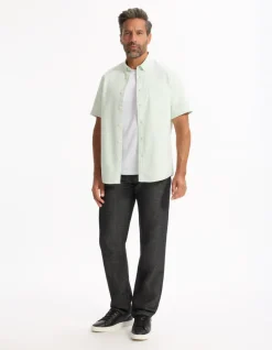 Celio Jean straight coton et lin -^Homme C.15 / Jeans Straight|Jeans