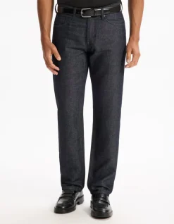 Celio Jean straight coton lin mélangé - bleu^Homme C.15 / Jeans Straight|Jeans