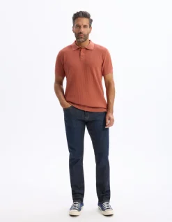 Celio Jean straight Powerflex - bleu foncé^Homme Jeans|C.15 / Jeans Straight