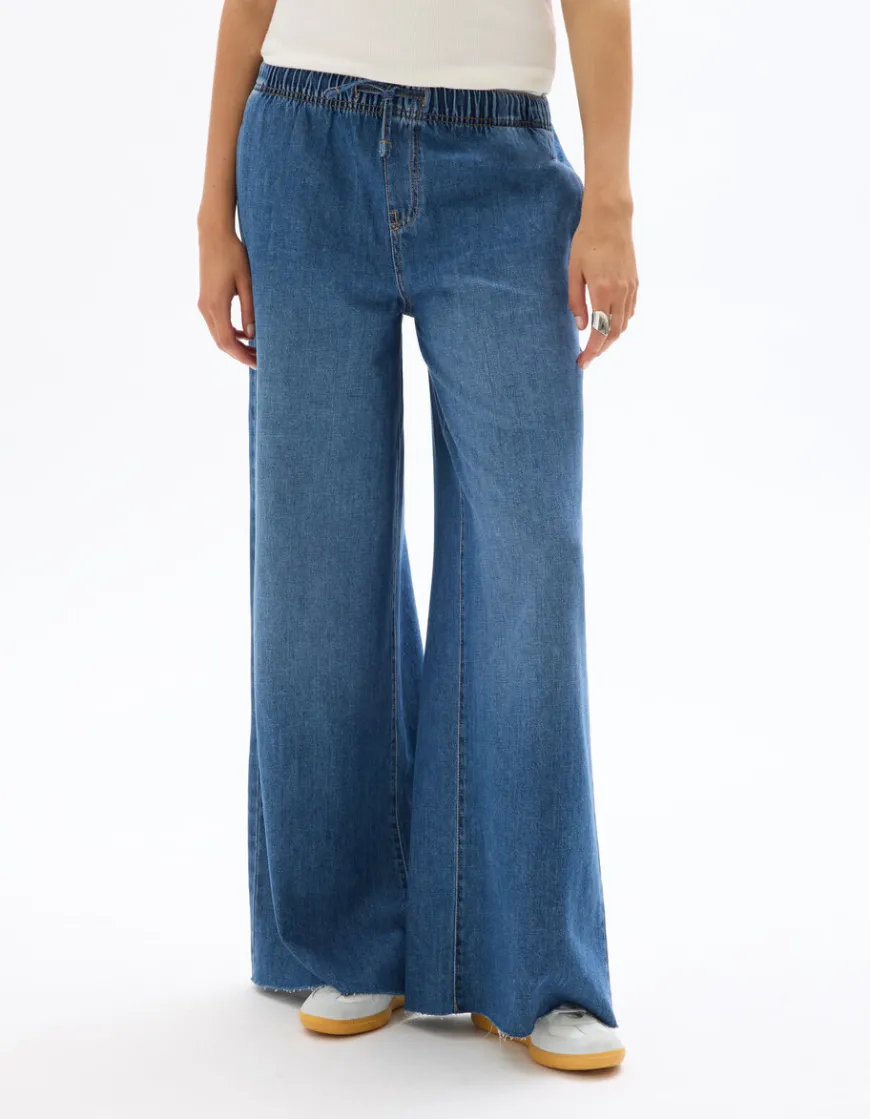 Celio Jean taille élastiquée - bleu^Femme Jeans