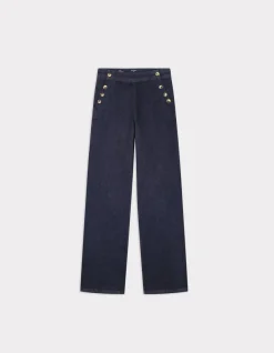 Celio Jeans large avec boutons en corne -^Femme Jeans