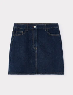 Celio Jupe courte basic en denim - denim^Femme Les Essentiels Aux Meilleurs Prix|Jupes & Shorts
