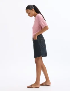 Celio Jupe courte basic en denim - denim^Femme Les Essentiels Aux Meilleurs Prix|Jupes & Shorts