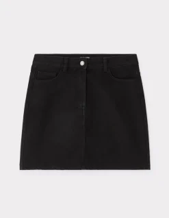 Celio Jupe courte basic en denim - noir^Femme Les Essentiels Aux Meilleurs Prix|Jupes & Shorts