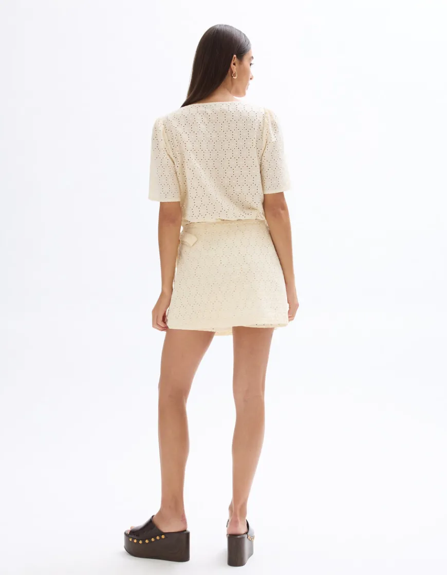 Celio Jupe courte broderie anglaise -^Femme Jupes & Shorts|Les Ensembles
