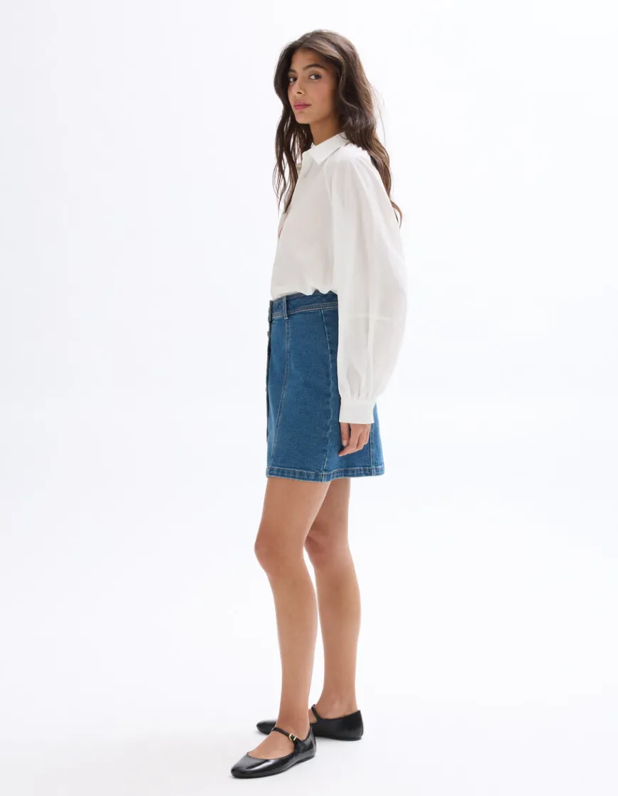 Celio Jupe courte denim - bleu^Femme Les Essentiels Aux Meilleurs Prix|Jupes & Shorts