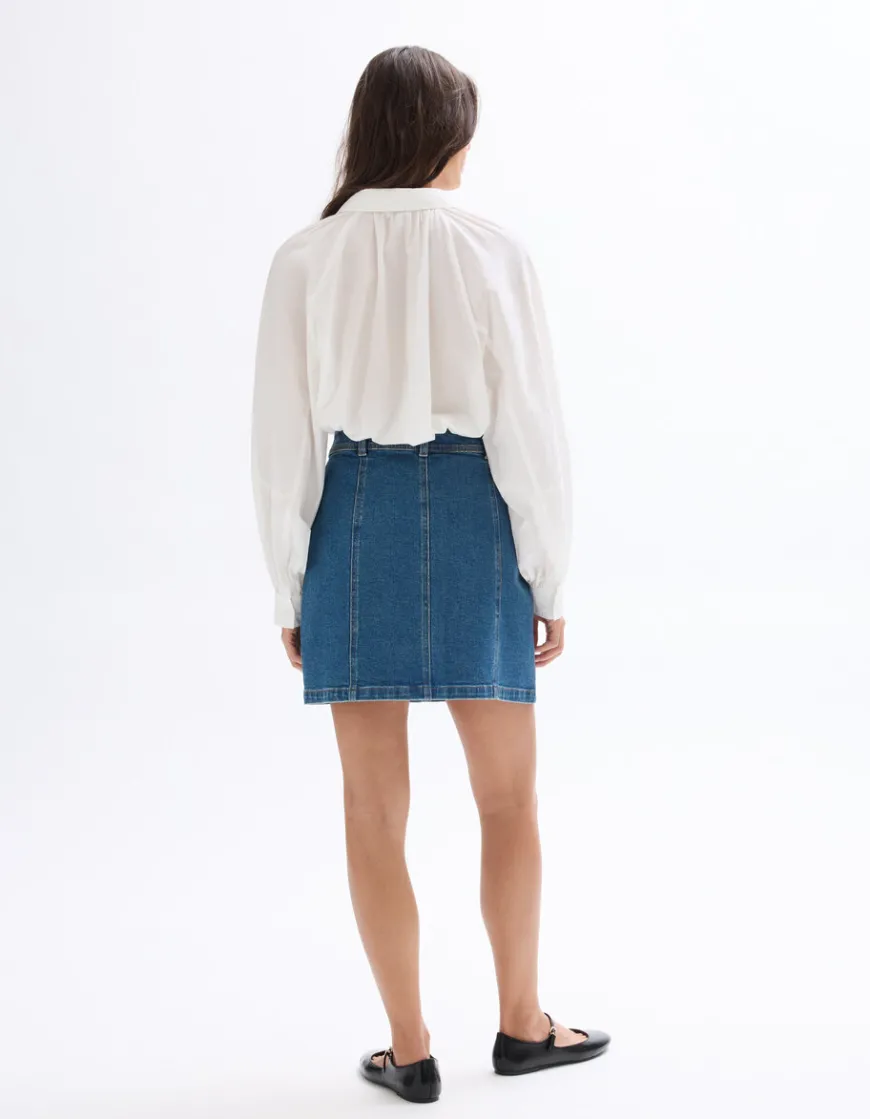 Celio Jupe courte denim - bleu^Femme Les Essentiels Aux Meilleurs Prix|Jupes & Shorts