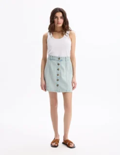 Celio Jupe courte en jean -^Femme Les Essentiels Aux Meilleurs Prix|Jupes & Shorts