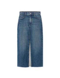 Celio Jupe en denim avec fente - denim^Femme Les Essentiels Aux Meilleurs Prix|Jupes & Shorts