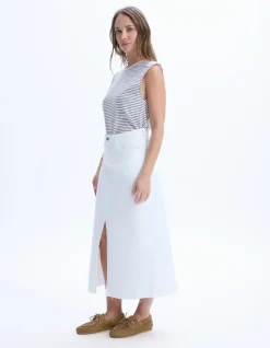 Celio Jupe en jean avec fente -^Femme Les Essentiels Aux Meilleurs Prix|Jupes & Shorts