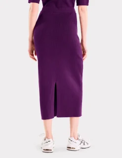 Celio Jupe en maille côtelée - violet^Femme Jupes & Shorts|Les Ensembles