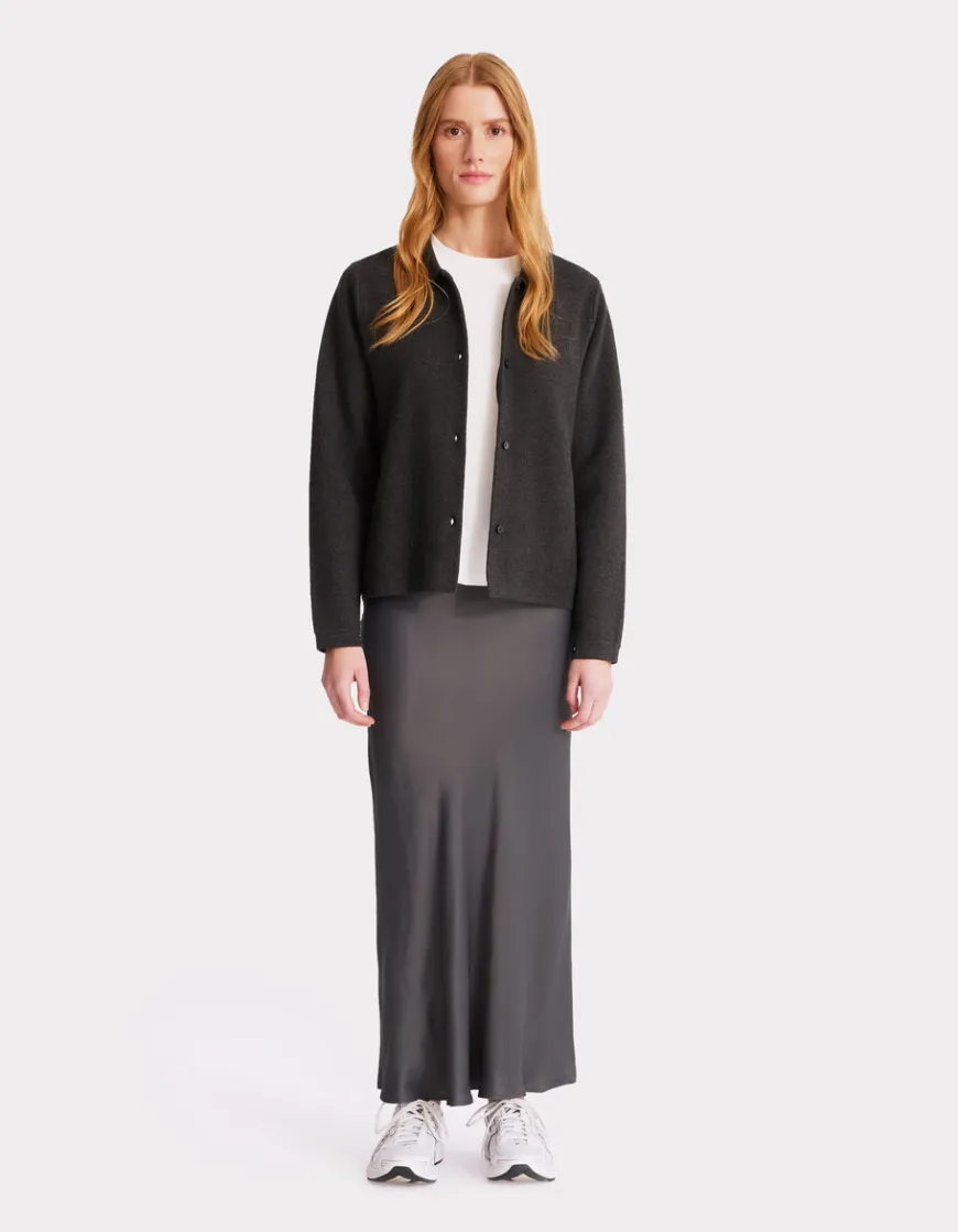 Celio Jupe en satin - gris^Femme Jupes & Shorts