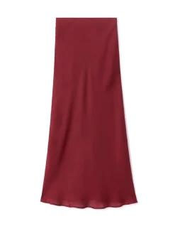 Celio Jupe mi-longue satiné - rouge^Femme Jupes & Shorts|Les Ensembles